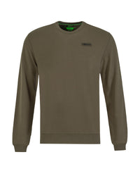 Patch Crewneck - Mørk Oliven