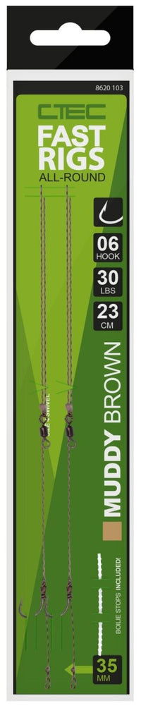 Fast karpeforfang - Mudret brun - 2 stk.