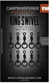 Ringdrejeled - 10 stk - Mat Sort