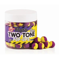 Fluro Tofarvede Pop-Ups - 15mm - Blomme & Ananas