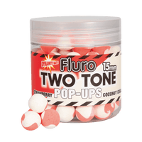 Fluro Tofarvede Pop-Ups - 15mm - Jordbær & Kokos