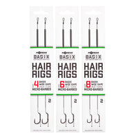 Basix Hair Rigs - Bred Krogåbning - Uden Modhager