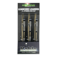 Leadcore Forfang - 100cm - Blyklips - 3 stk.