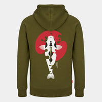 Rising Sun Hættetrøje - Koi Design