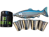 Fishing Drinks Gavepakke – Hoftflaske & Shotglas