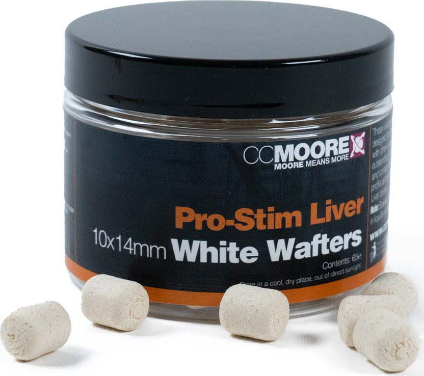 Pro-Stim Liver - Dumbell Wafters - Wit - 10x14mm