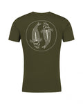 Dame Mandala T-Shirt - Mørk Oliven  