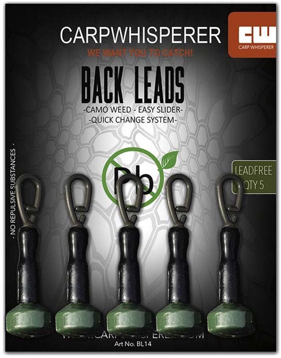 Carp Whisperer Back Leads - 10gr - 5pcs - KarperCentrale
