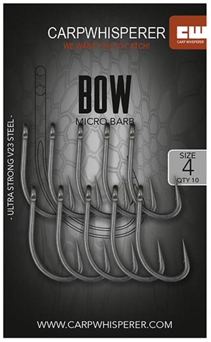 Carp Whisperer Bow Hook - 10pcs - KarperCentrale