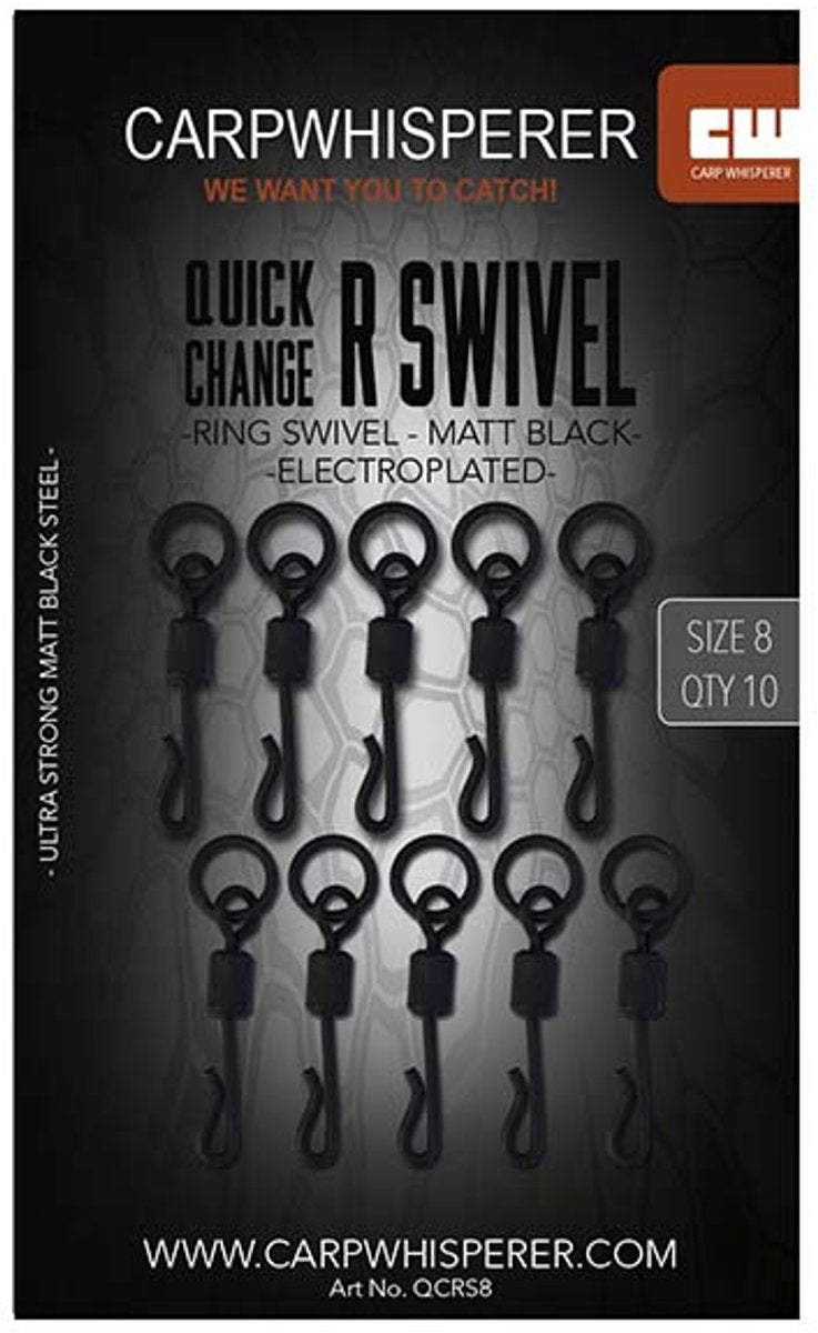 Carp Whisperer Quick Change Ring Swivel - 10pcs - KarperCentrale