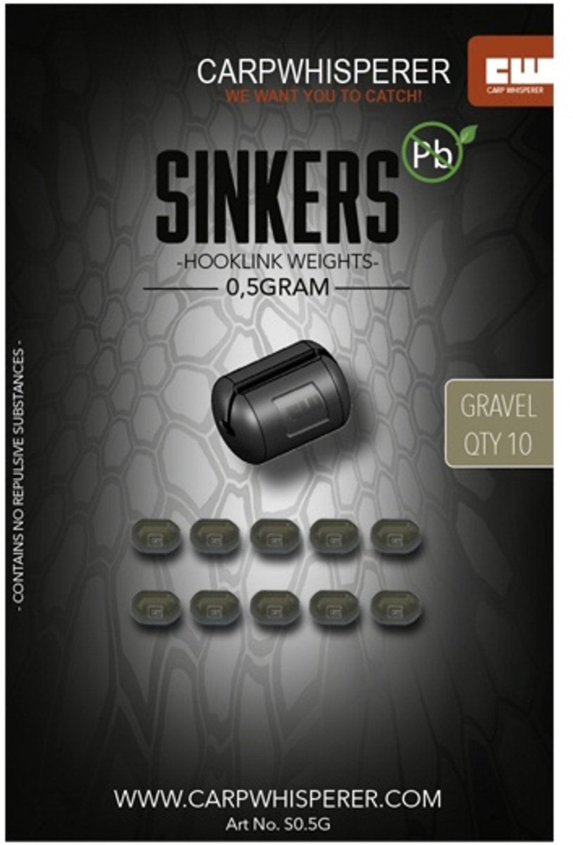 Carp Whisperer Sinker - Quick Change Pop - Ups Weight - 10pcs - Weedy Green - KarperCentrale