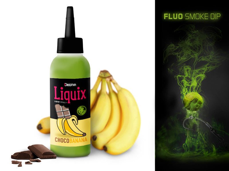 D Snax LiquiX - Chocolat & Banane - Fluo Dip - PVA Safe - Sucré