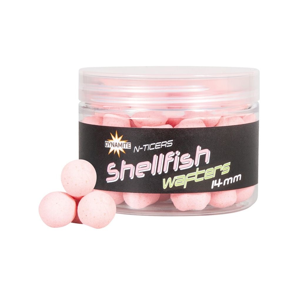 Dynamite Baits N - Ticer Wafters - 14mm - Shellfish - KarperCentrale