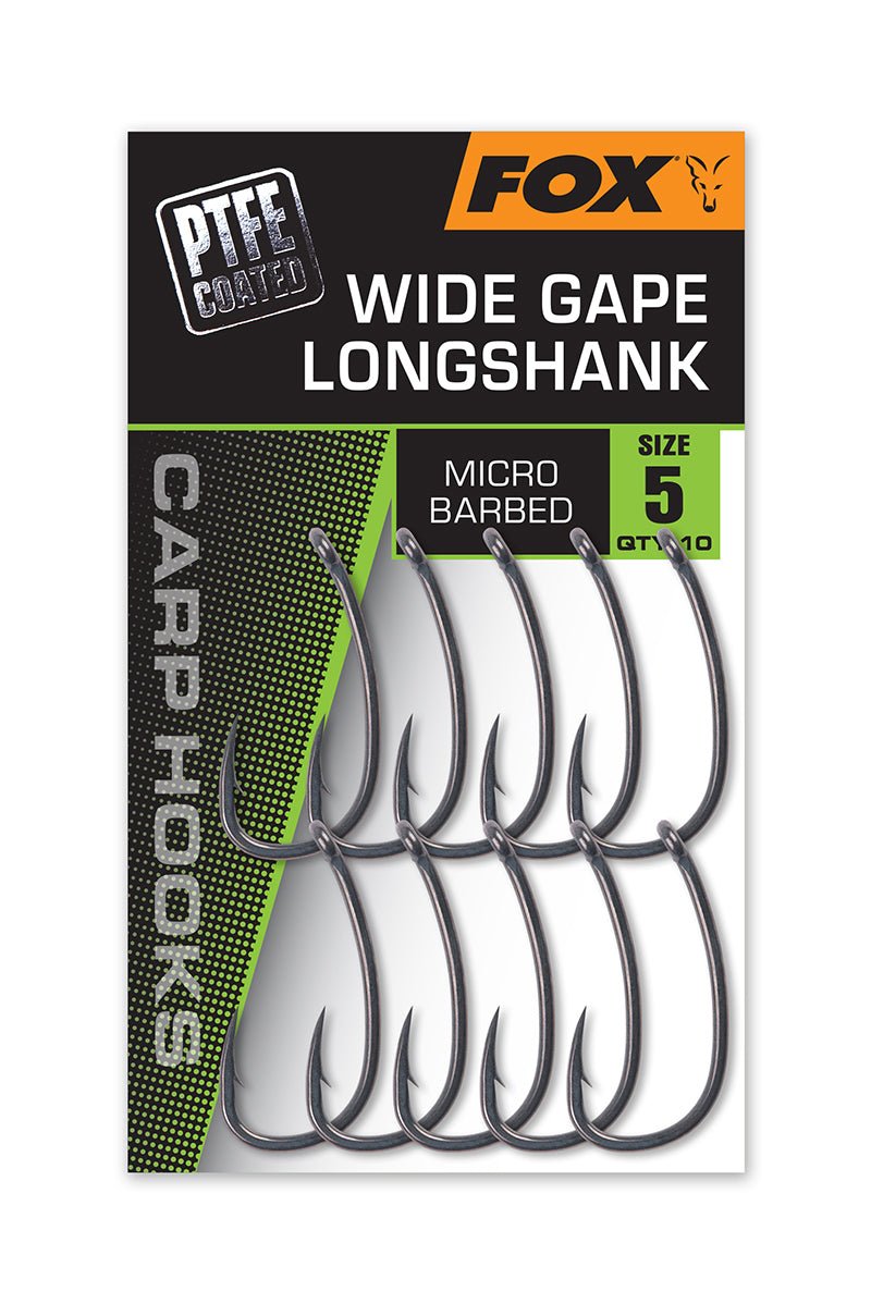 Fox Wide Gape - Long Shank - PTFE Edition - KarperCentrale