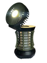 Myggebelysning & lampe - Genopladelig - Med ventilator