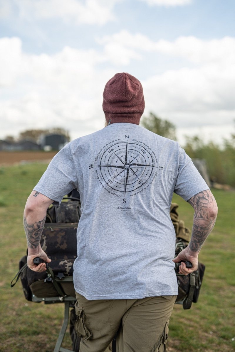 Compass T-shirt - Heather Grey