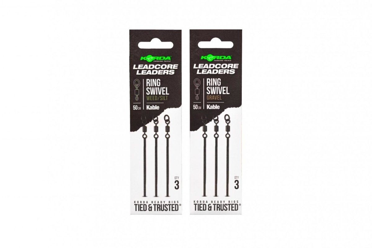 Kable Leadcore Leader - 50cm - Ring Swivel