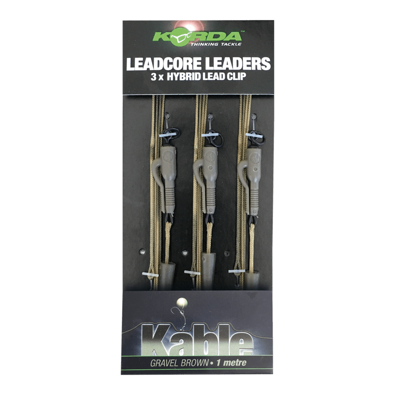 Leadcore Leader - 100cm - Lead Clip - 3 stuks