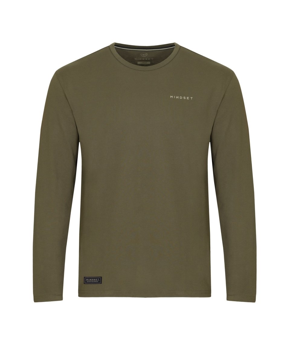 Korda Mindset Minimal LS Tee - Dark Olive - KarperCentrale
