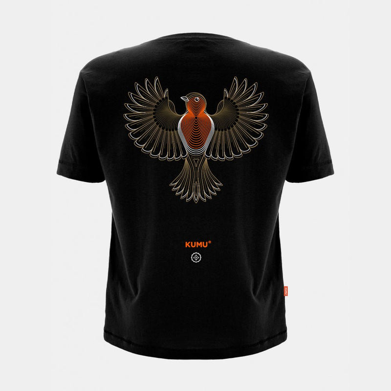 Børne Lille Rød T-shirt - Robin Design - Keyline Stil