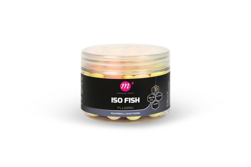 ISO Fish - Fluoro Dumbell Wafters - 12 x 15mm - Blandede farver