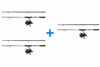 Catch Pro II karpecombo - 10ft stang + hjul - 2+1 gratis