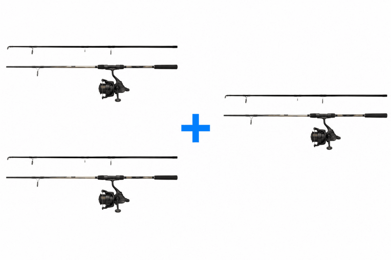 Catch Pro II karpecombo - 10ft stang + hjul - 2+1 gratis