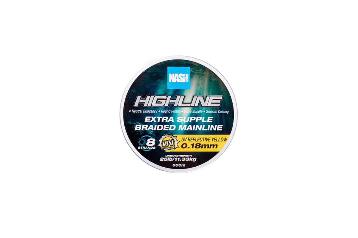 Nash Tackle Highline - UV Geel - 600m - KarperCentrale