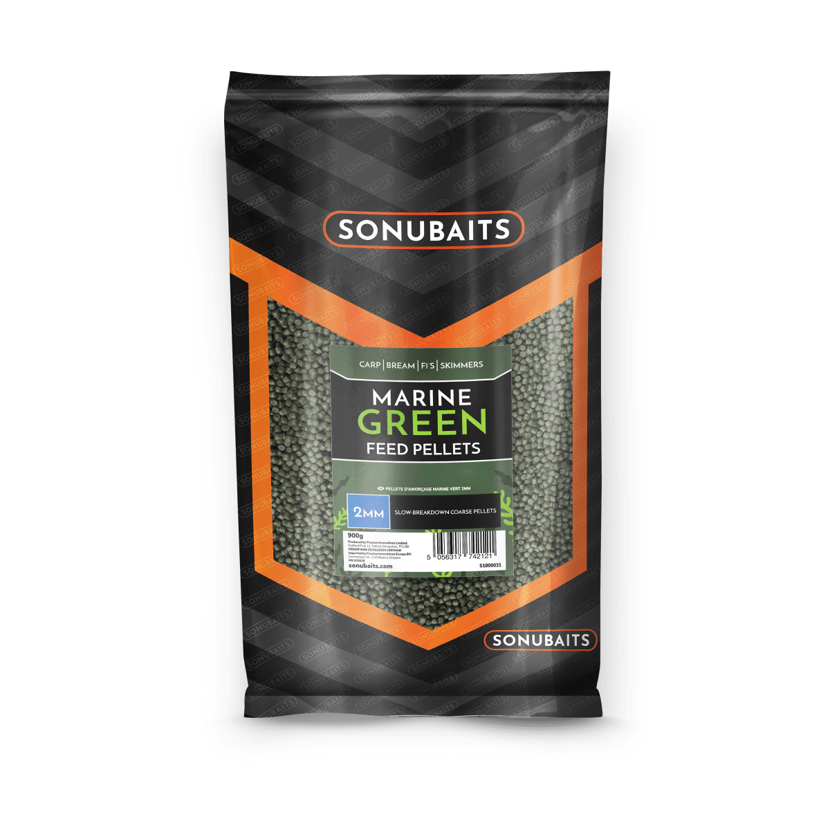Sonubaits Marine Green - Feed Pellets - 900g - KarperCentrale
