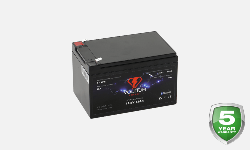 Voltium LiFePO4 Smart Battery - 12.8V - 12AH - Bluetooth & BMS - KarperCentrale